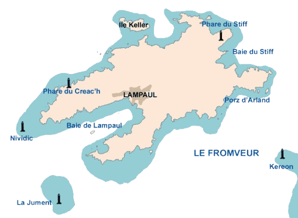 Carte d’Ouessant